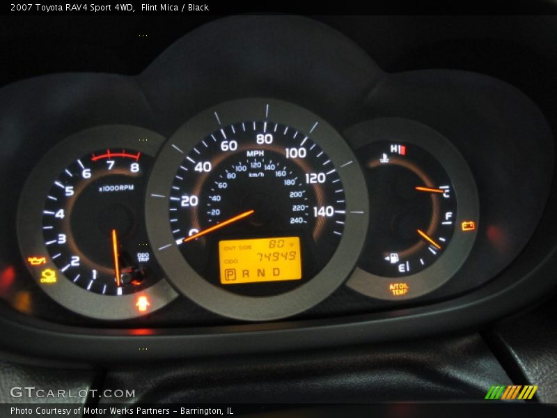 Flint Mica / Black 2007 Toyota RAV4 Sport 4WD