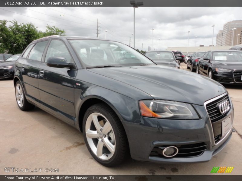 Meteor Gray Pearl Effect / Black 2012 Audi A3 2.0 TDI