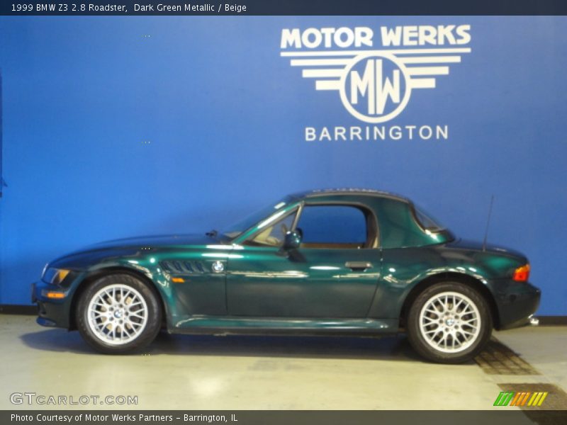 Dark Green Metallic / Beige 1999 BMW Z3 2.8 Roadster