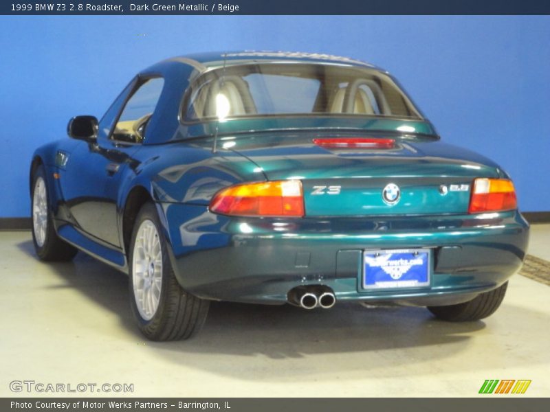 Dark Green Metallic / Beige 1999 BMW Z3 2.8 Roadster