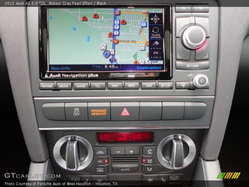 Meteor Gray Pearl Effect / Black 2012 Audi A3 2.0 TDI