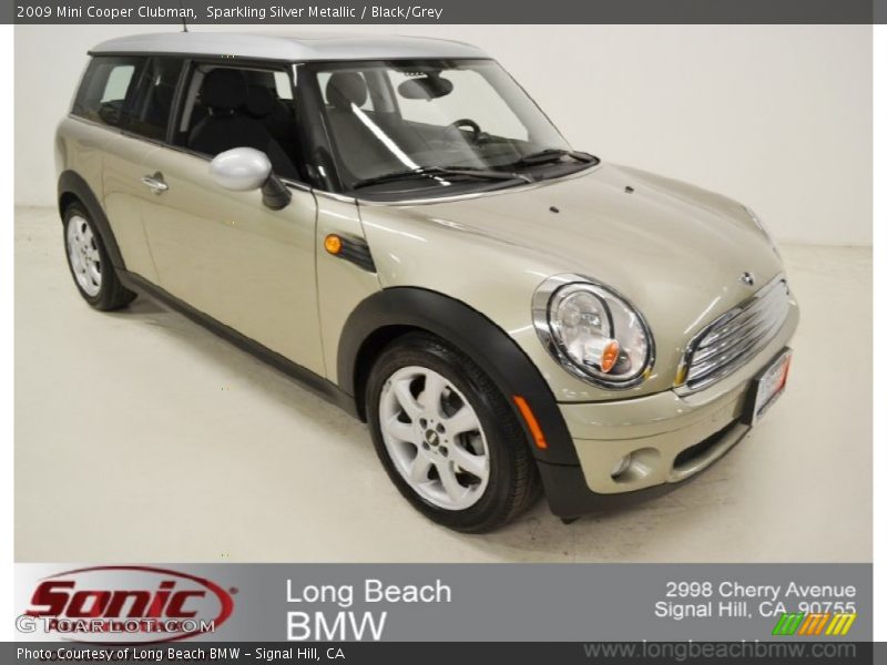 Sparkling Silver Metallic / Black/Grey 2009 Mini Cooper Clubman