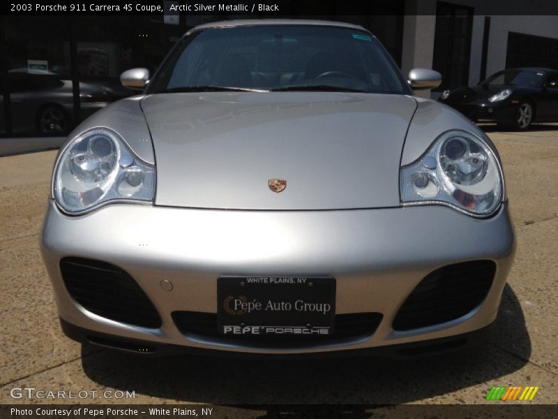 Arctic Silver Metallic / Black 2003 Porsche 911 Carrera 4S Coupe