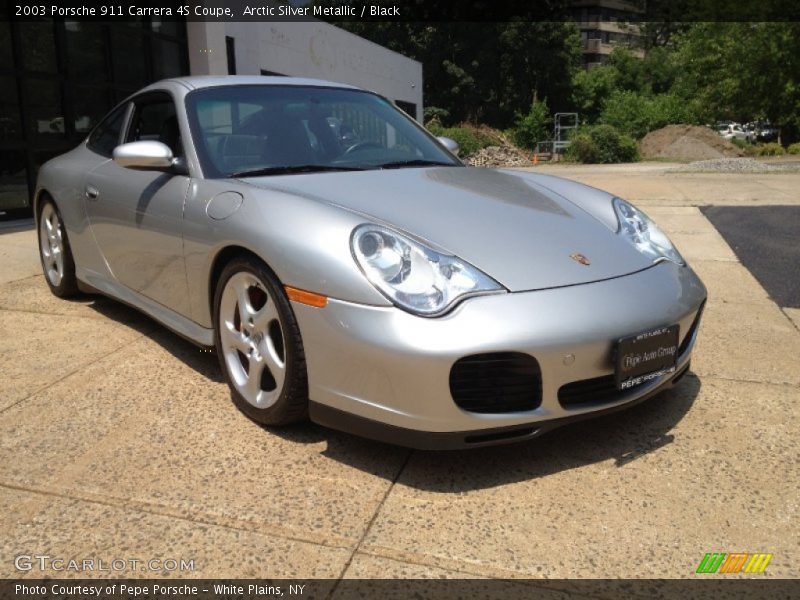 Arctic Silver Metallic / Black 2003 Porsche 911 Carrera 4S Coupe