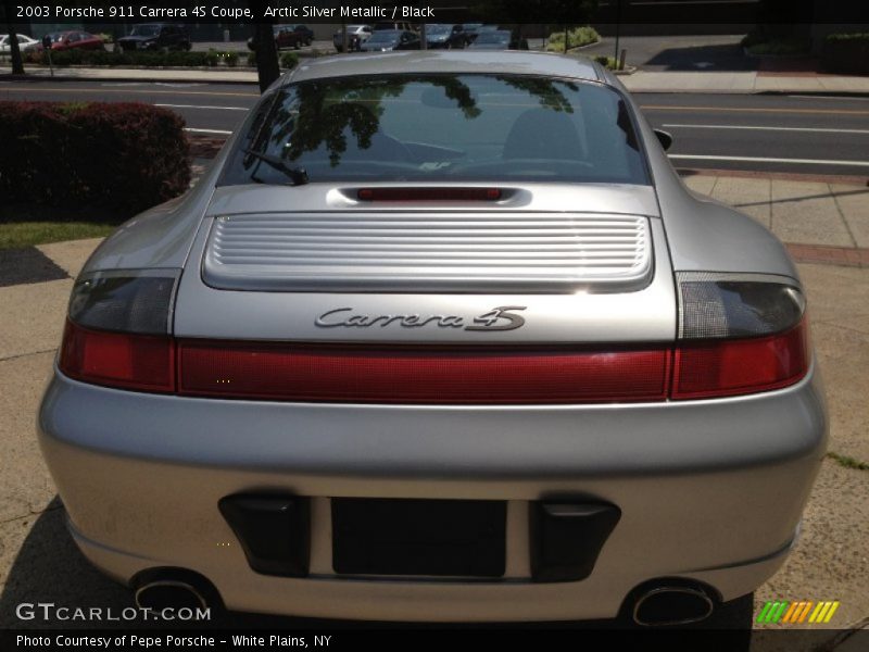 Arctic Silver Metallic / Black 2003 Porsche 911 Carrera 4S Coupe