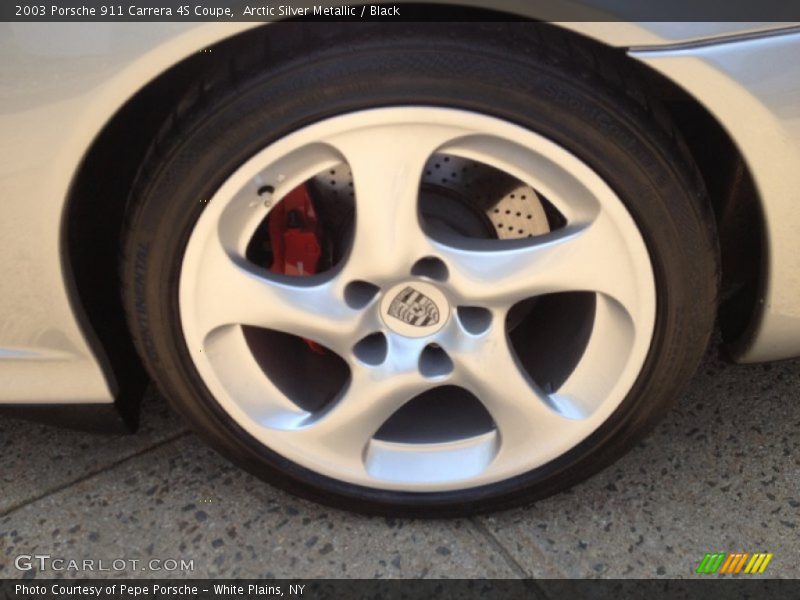 Arctic Silver Metallic / Black 2003 Porsche 911 Carrera 4S Coupe