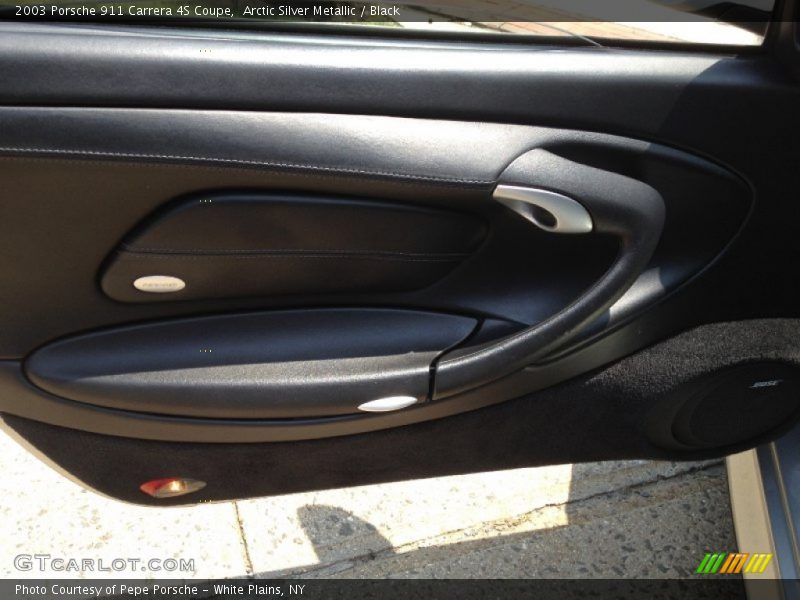 Arctic Silver Metallic / Black 2003 Porsche 911 Carrera 4S Coupe