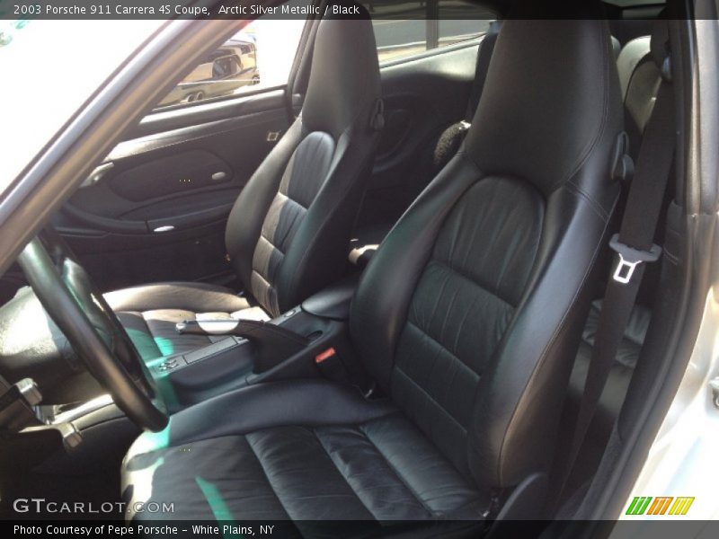 Arctic Silver Metallic / Black 2003 Porsche 911 Carrera 4S Coupe