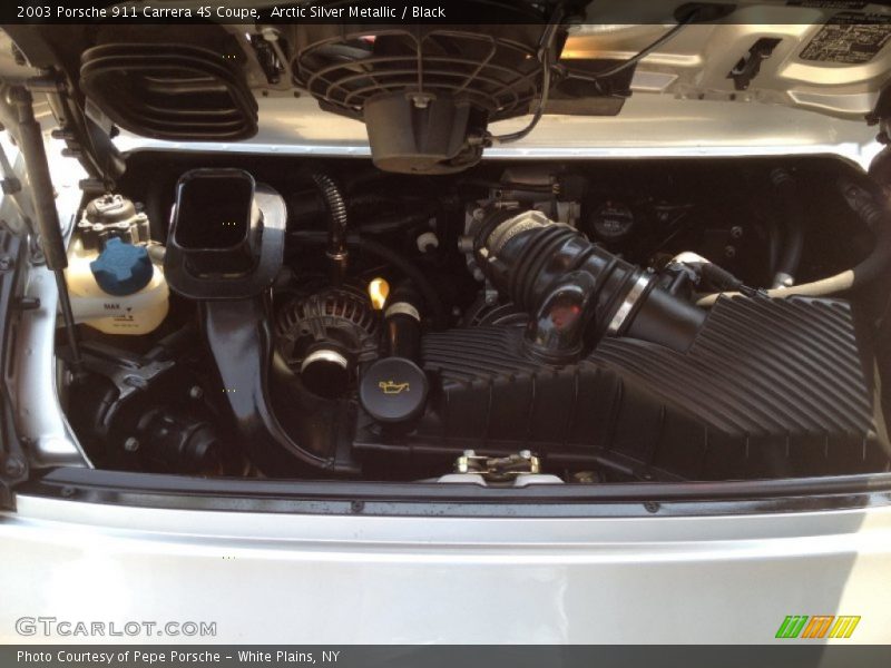 Arctic Silver Metallic / Black 2003 Porsche 911 Carrera 4S Coupe