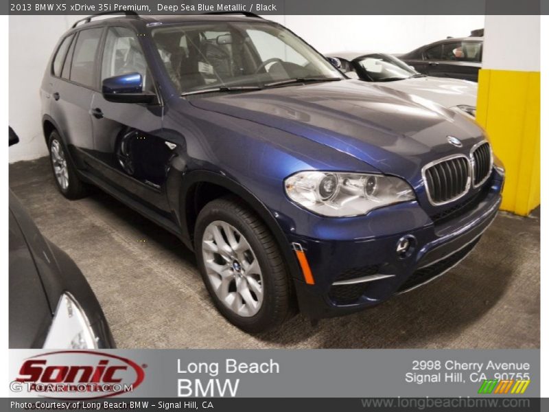 Deep Sea Blue Metallic / Black 2013 BMW X5 xDrive 35i Premium