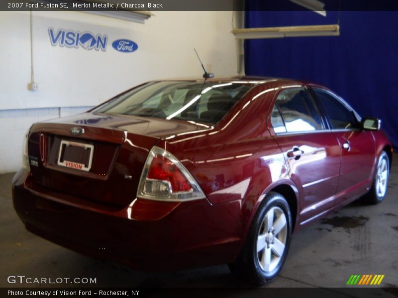Merlot Metallic / Charcoal Black 2007 Ford Fusion SE