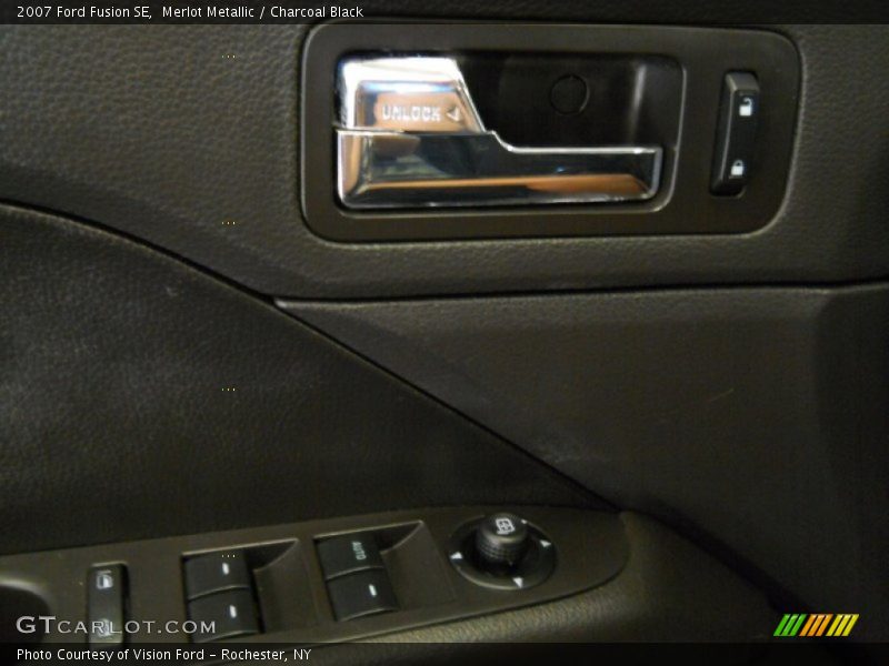 Merlot Metallic / Charcoal Black 2007 Ford Fusion SE