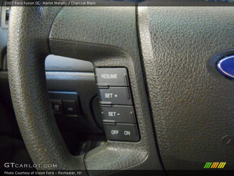 Merlot Metallic / Charcoal Black 2007 Ford Fusion SE