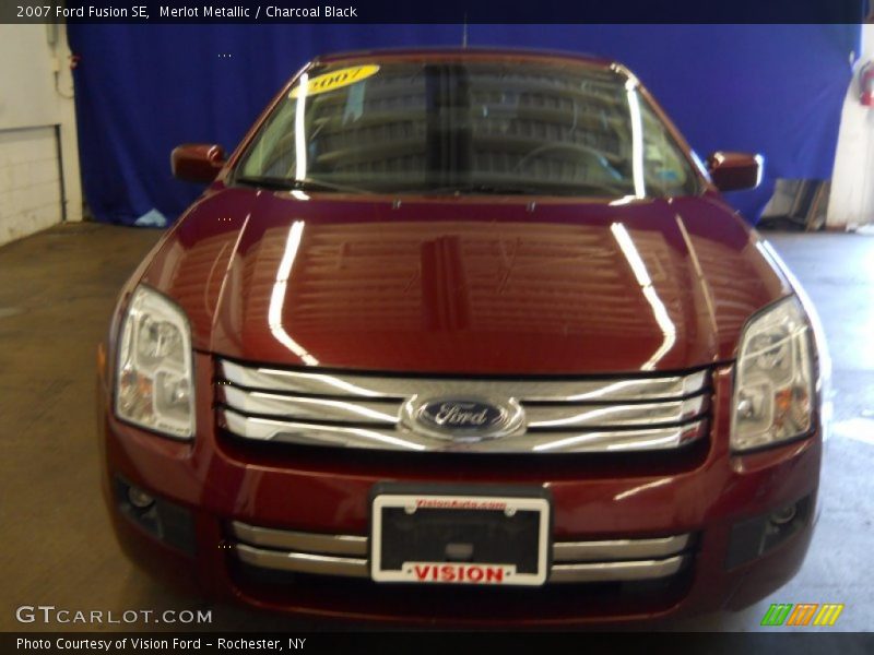 Merlot Metallic / Charcoal Black 2007 Ford Fusion SE