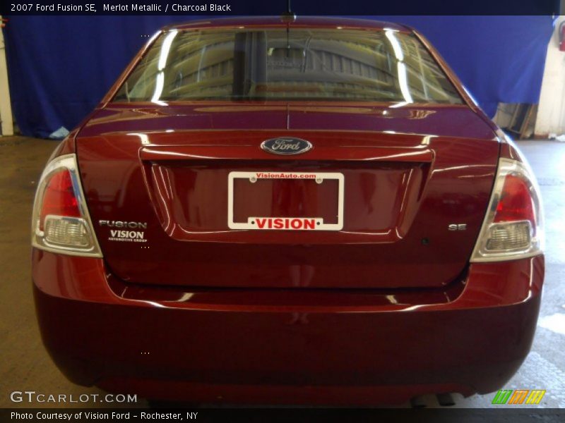 Merlot Metallic / Charcoal Black 2007 Ford Fusion SE
