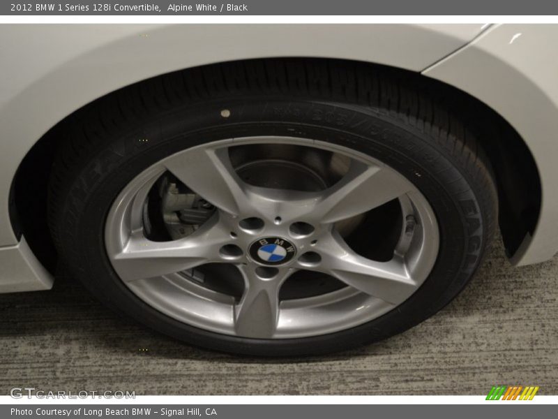 Alpine White / Black 2012 BMW 1 Series 128i Convertible