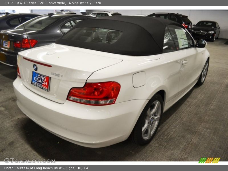 Alpine White / Black 2012 BMW 1 Series 128i Convertible