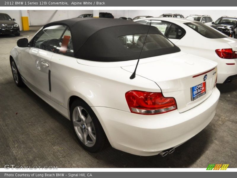 Alpine White / Black 2012 BMW 1 Series 128i Convertible