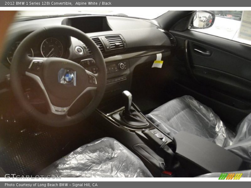Alpine White / Black 2012 BMW 1 Series 128i Convertible
