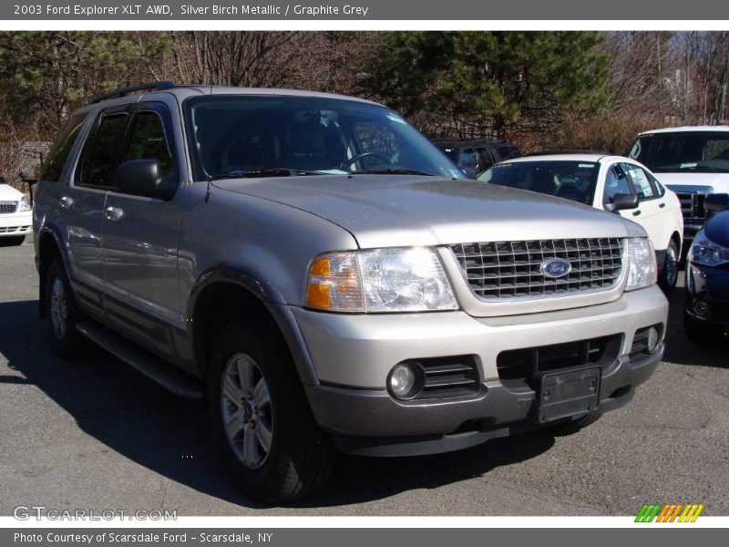 Silver Birch Metallic / Graphite Grey 2003 Ford Explorer XLT AWD