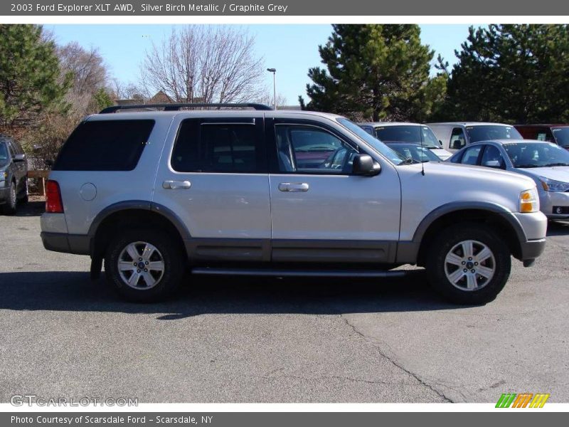 Silver Birch Metallic / Graphite Grey 2003 Ford Explorer XLT AWD