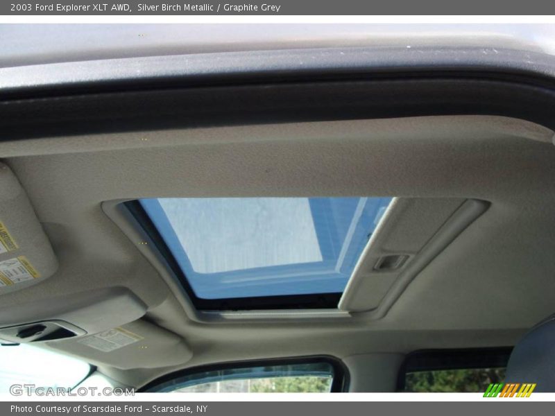 Silver Birch Metallic / Graphite Grey 2003 Ford Explorer XLT AWD