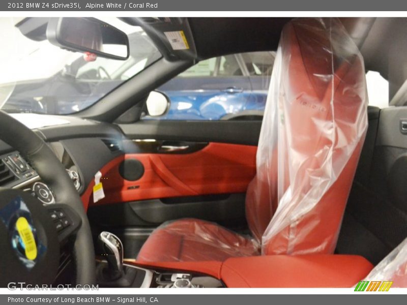 Alpine White / Coral Red 2012 BMW Z4 sDrive35i