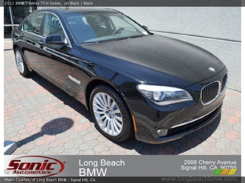 Jet Black / Black 2012 BMW 7 Series 750i Sedan