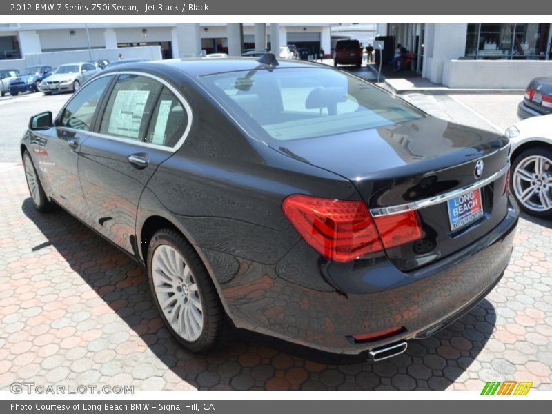 Jet Black / Black 2012 BMW 7 Series 750i Sedan