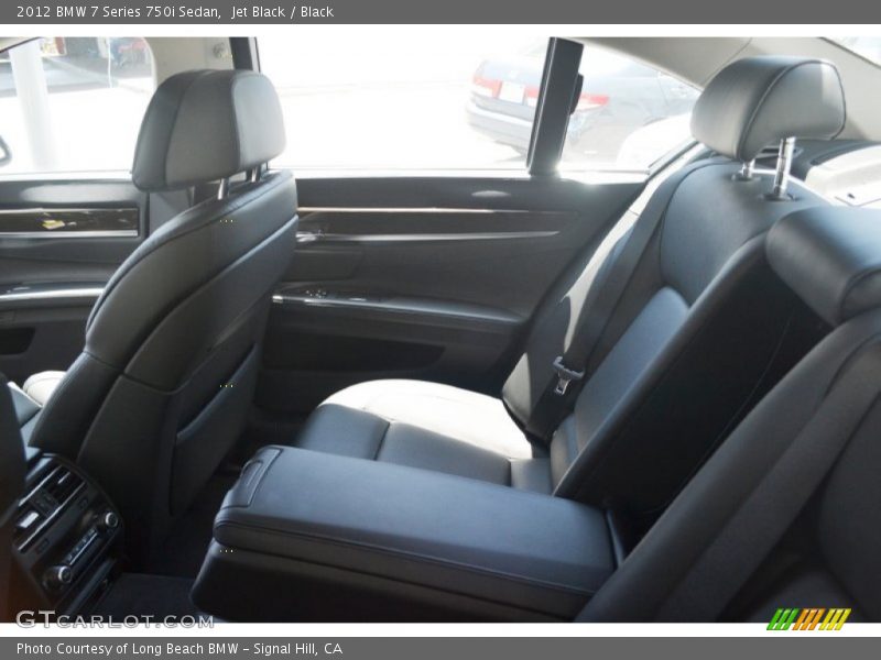 Jet Black / Black 2012 BMW 7 Series 750i Sedan