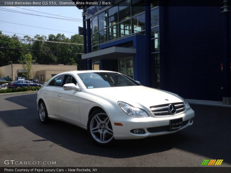Diamond White Metallic / Black 2009 Mercedes-Benz CLS 550
