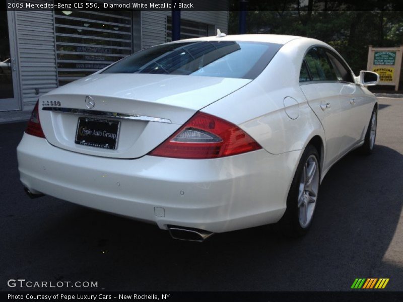 Diamond White Metallic / Black 2009 Mercedes-Benz CLS 550