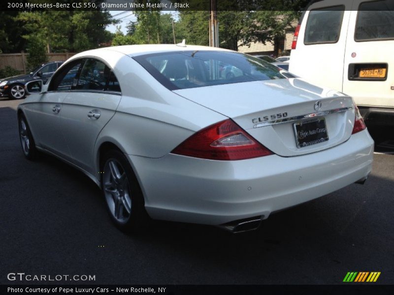 Diamond White Metallic / Black 2009 Mercedes-Benz CLS 550