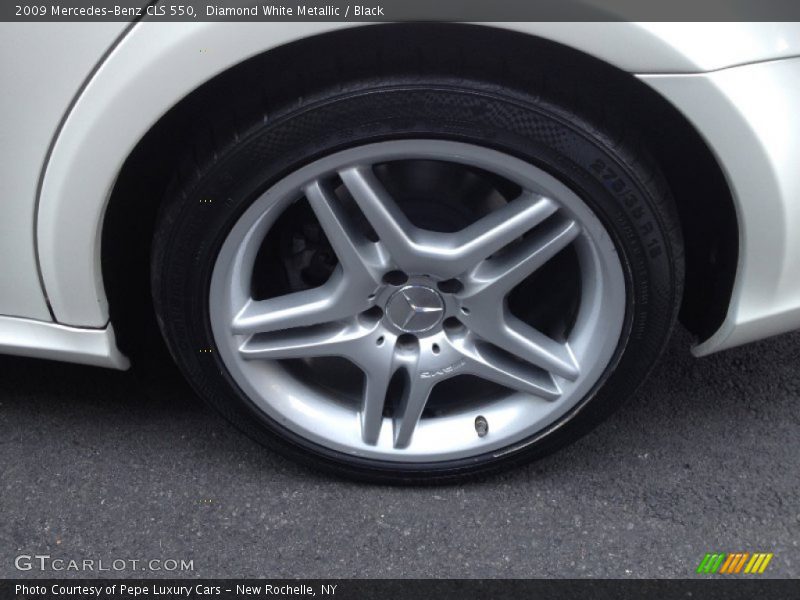 Diamond White Metallic / Black 2009 Mercedes-Benz CLS 550