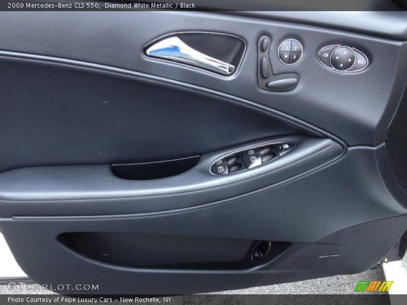 Diamond White Metallic / Black 2009 Mercedes-Benz CLS 550