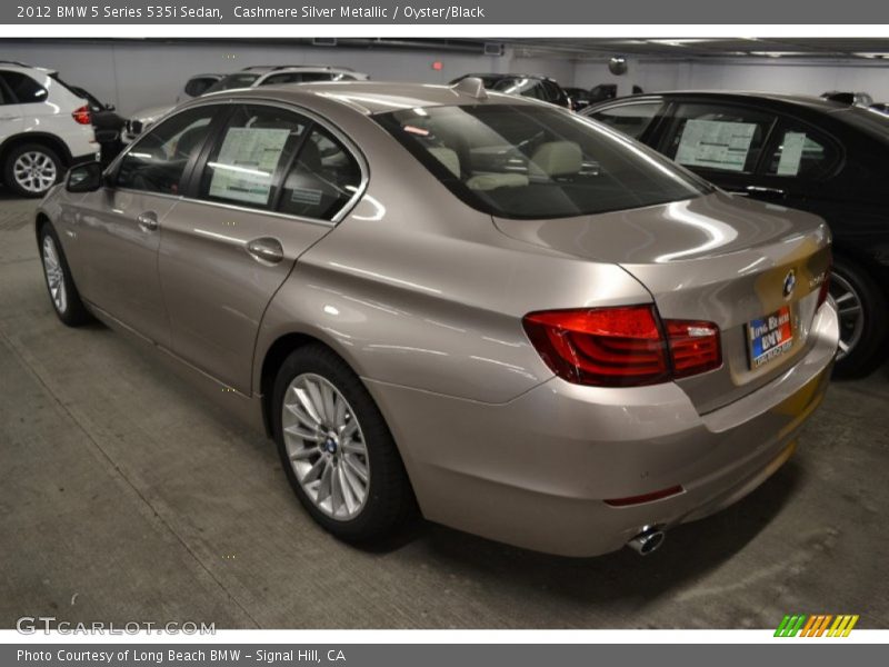 Cashmere Silver Metallic / Oyster/Black 2012 BMW 5 Series 535i Sedan