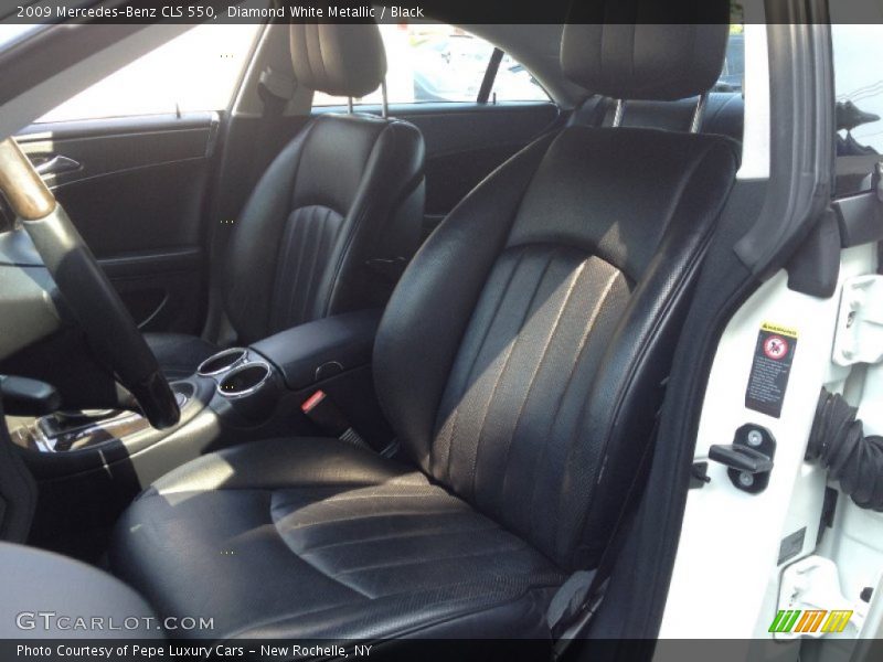 Diamond White Metallic / Black 2009 Mercedes-Benz CLS 550