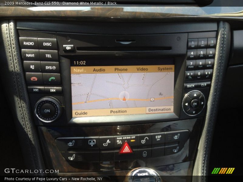 Diamond White Metallic / Black 2009 Mercedes-Benz CLS 550