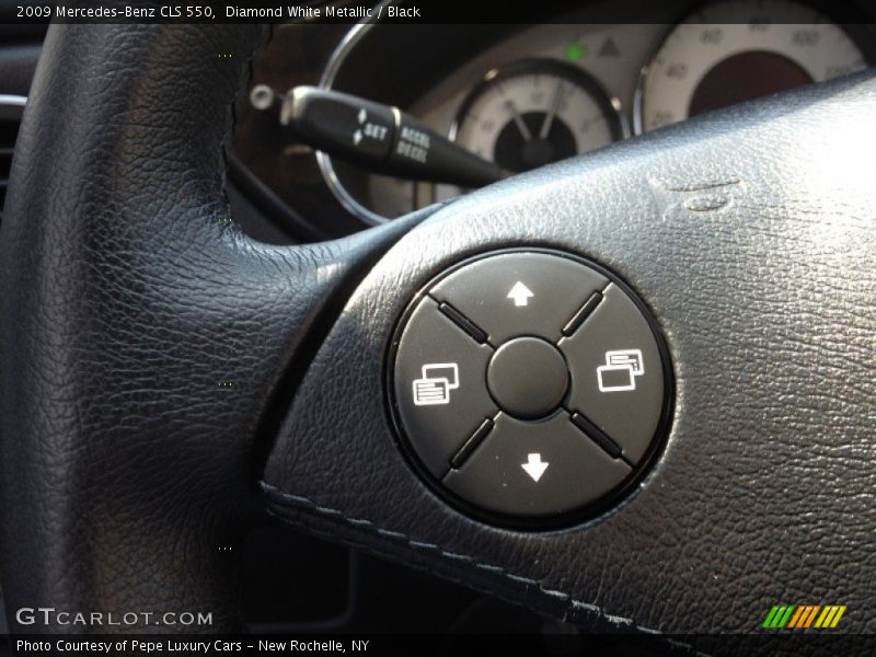 Diamond White Metallic / Black 2009 Mercedes-Benz CLS 550