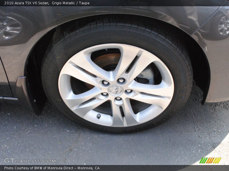 Grigio Metallic / Taupe 2010 Acura TSX V6 Sedan