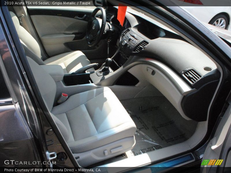 Grigio Metallic / Taupe 2010 Acura TSX V6 Sedan