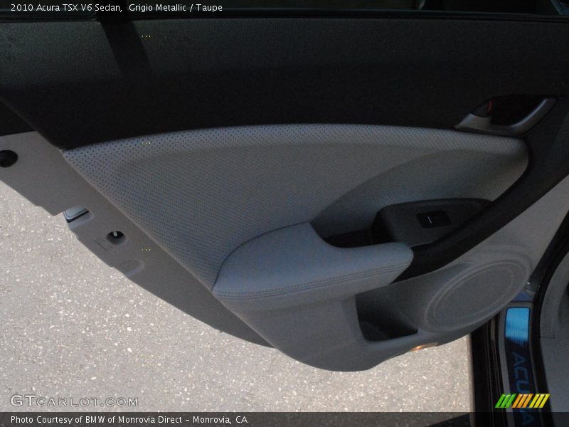 Grigio Metallic / Taupe 2010 Acura TSX V6 Sedan