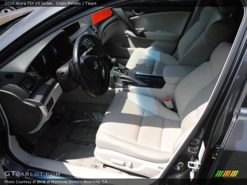 Grigio Metallic / Taupe 2010 Acura TSX V6 Sedan