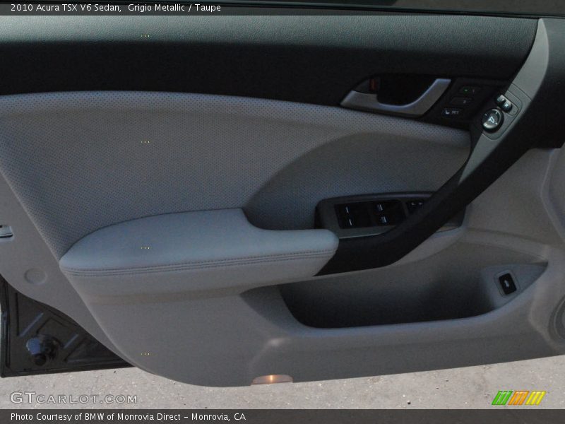 Grigio Metallic / Taupe 2010 Acura TSX V6 Sedan