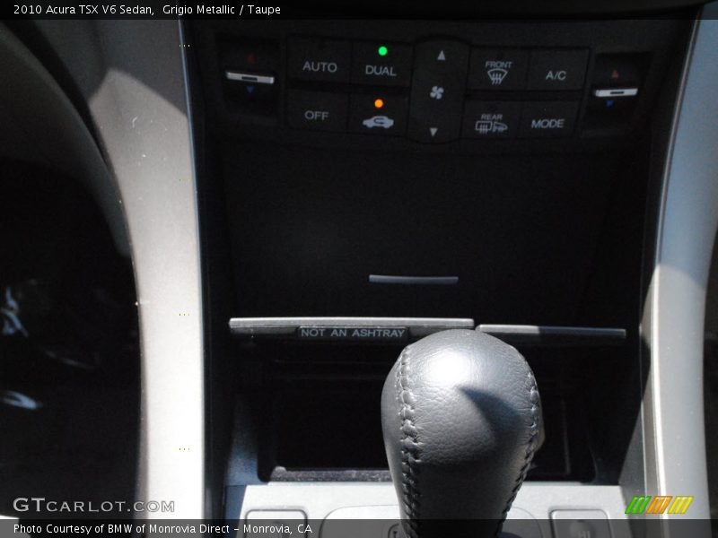 Grigio Metallic / Taupe 2010 Acura TSX V6 Sedan