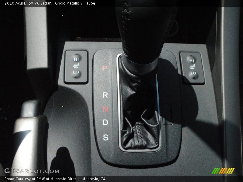 Grigio Metallic / Taupe 2010 Acura TSX V6 Sedan