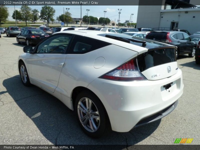 Premium White Pearl / Gray 2012 Honda CR-Z EX Sport Hybrid