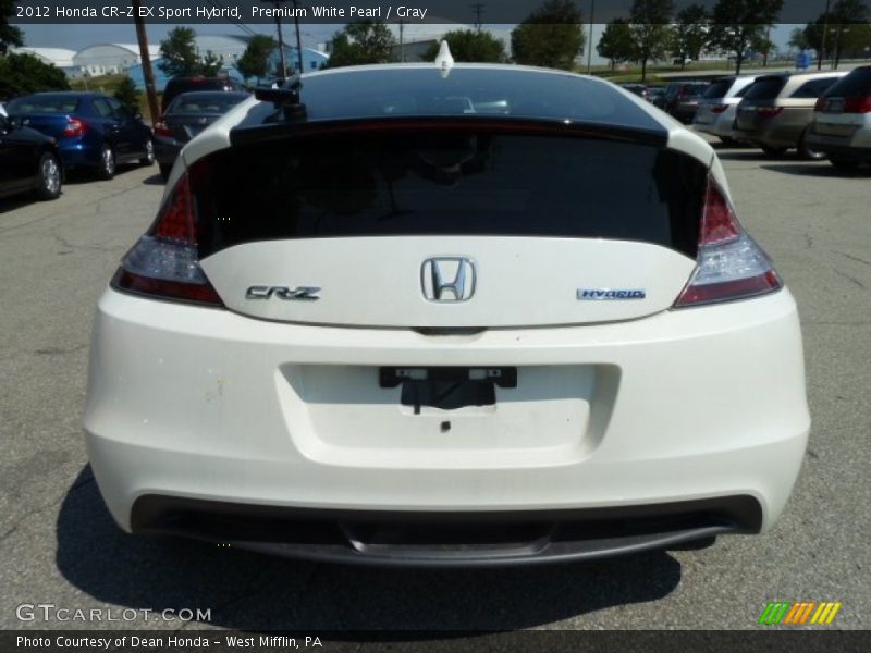 Premium White Pearl / Gray 2012 Honda CR-Z EX Sport Hybrid
