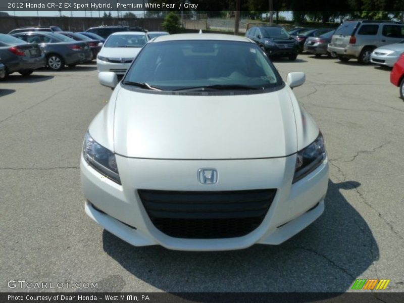 Premium White Pearl / Gray 2012 Honda CR-Z EX Sport Hybrid