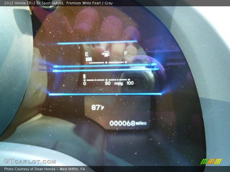 Premium White Pearl / Gray 2012 Honda CR-Z EX Sport Hybrid